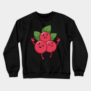 Kawaii Cartoon Cranberry Crewneck Sweatshirt